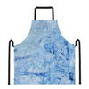 Ice Blue Marble Print Apron