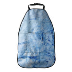 Ice Blue Marble Print Car Seat Organizers