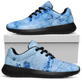 Ice Blue Marble Print Walking Shoes