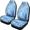 Ice Blue Marble Print Universal Fit Car Seat Covers