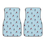 Ice Hockey Players Pattern Print Front Car Floor Mats