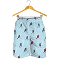 Ice Hockey Players Pattern Print Men's Shorts