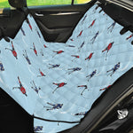 Ice Hockey Players Pattern Print Pet Car Back Seat Cover