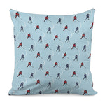 Ice Hockey Players Pattern Print Pillow Cover