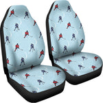 Ice Hockey Players Pattern Print Universal Fit Car Seat Covers
