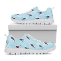 Ice Hockey Players Pattern Print White Running Shoes