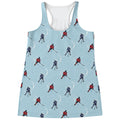 Ice Hockey Players Pattern Print Women's Racerback Tank Top