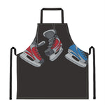 Ice Hockey Skates Print Apron