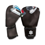 Ice Hockey Skates Print Boxing Gloves