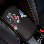 Ice Hockey Skates Print Car Center Console Cover
