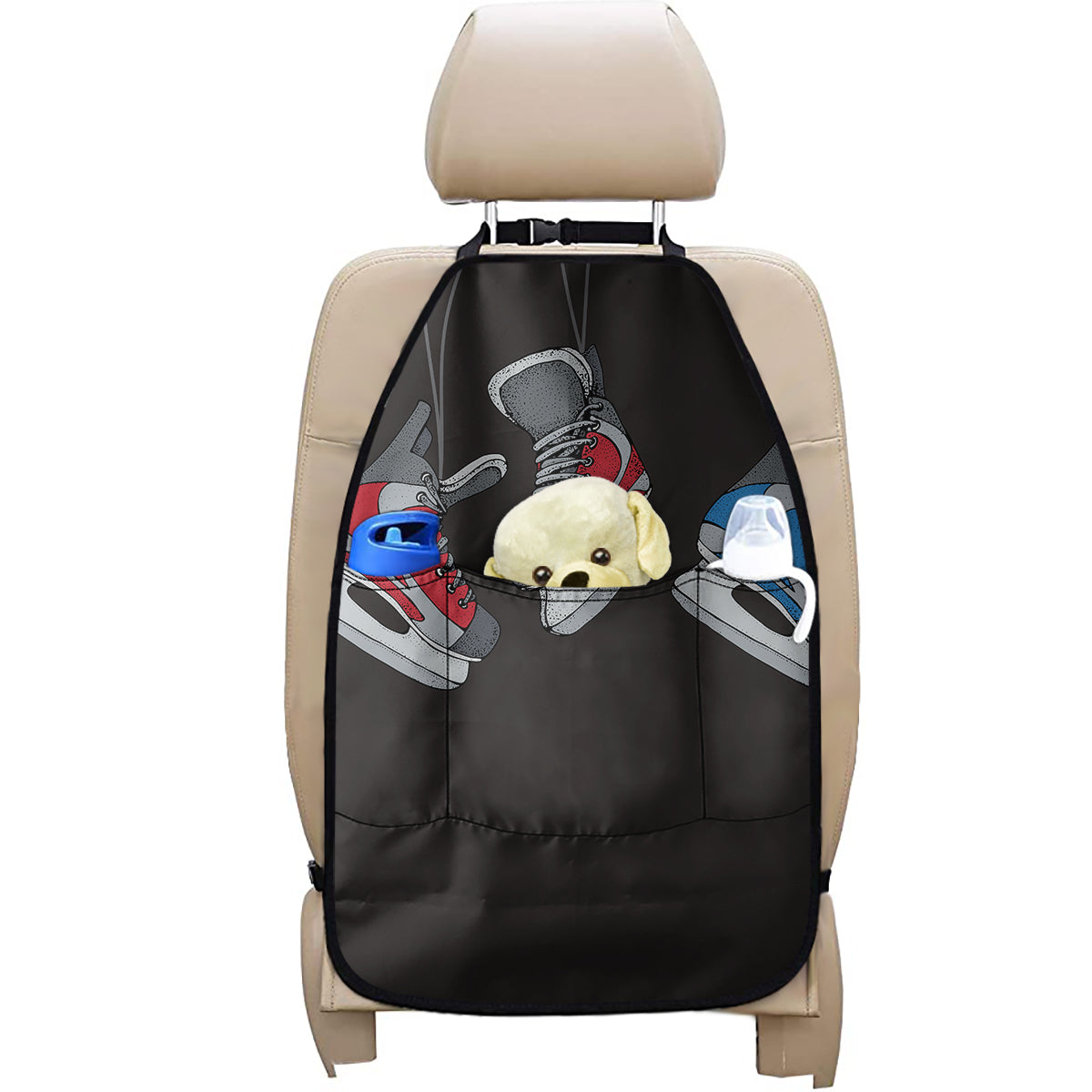 Ice Hockey Skates Print Car Seat Organizers
