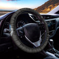 Ice Hockey Skates Print Car Steering Wheel Cover