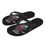 Ice Hockey Skates Print Flip Flops