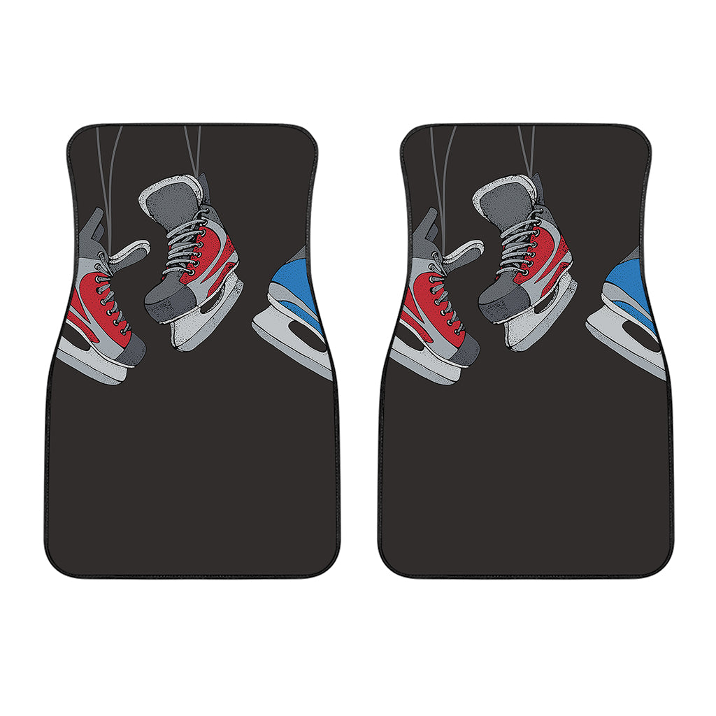 Ice Hockey Skates Print Front Car Floor Mats