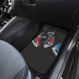 Ice Hockey Skates Print Front Car Floor Mats