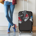 Ice Hockey Skates Print Luggage Cover