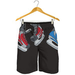 Ice Hockey Skates Print Men's Shorts