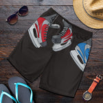 Ice Hockey Skates Print Men's Shorts