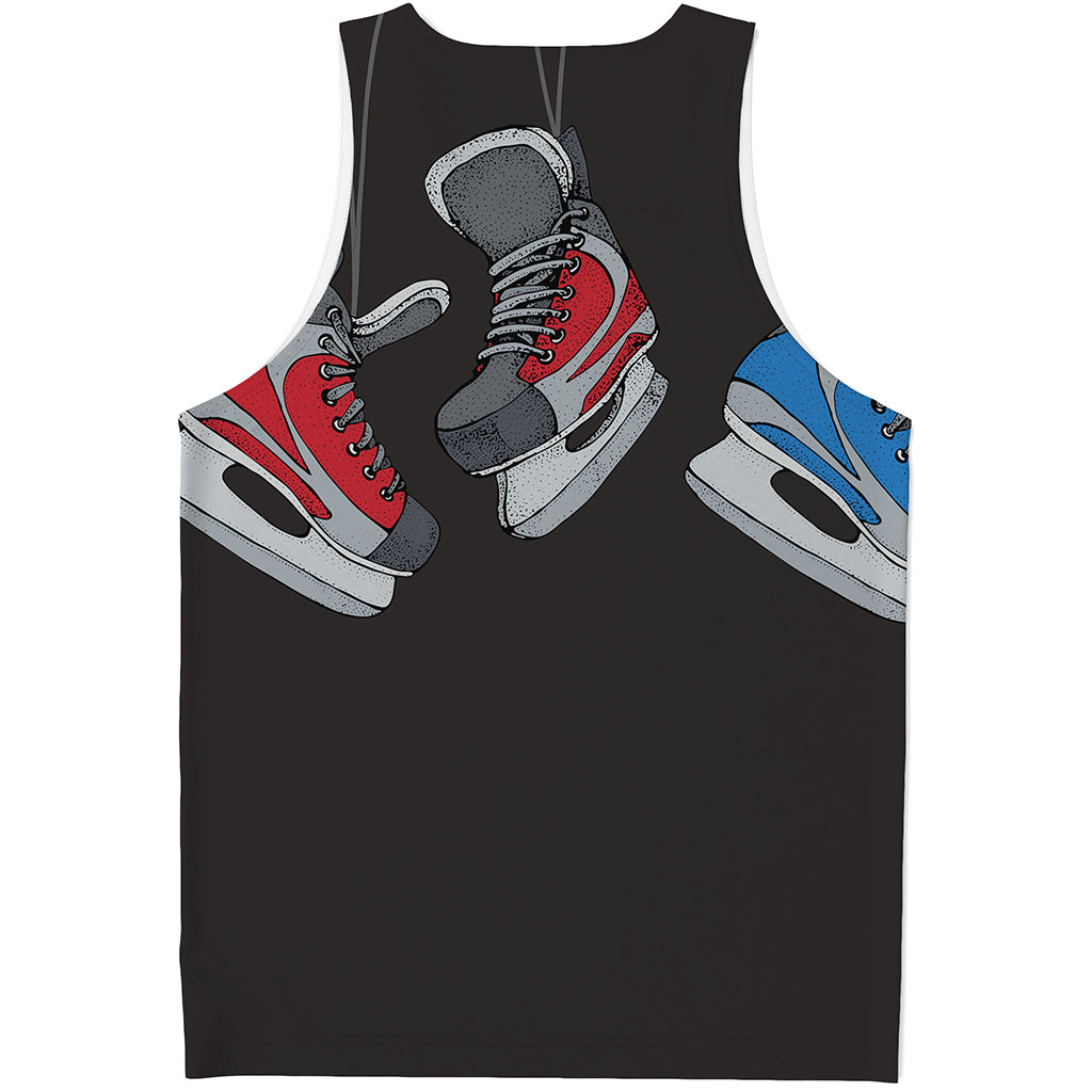 Ice Hockey Skates Print Men's Tank Top