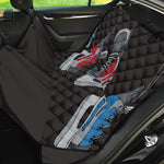 Ice Hockey Skates Print Pet Car Back Seat Cover