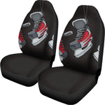 Ice Hockey Skates Print Universal Fit Car Seat Covers