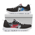 Ice Hockey Skates Print White Running Shoes