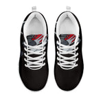 Ice Hockey Skates Print White Sneakers