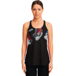 Ice Hockey Skates Print Women's Racerback Tank Top