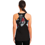 Ice Hockey Skates Print Women's Racerback Tank Top