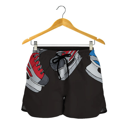 Ice Hockey Skates Print Women's Shorts
