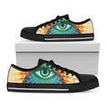 Illuminati Eye of Providence Print Black Low Top Sneakers