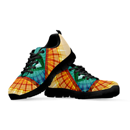 Illuminati Eye of Providence Print Black Sneakers