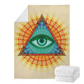 Illuminati Eye of Providence Print Blanket