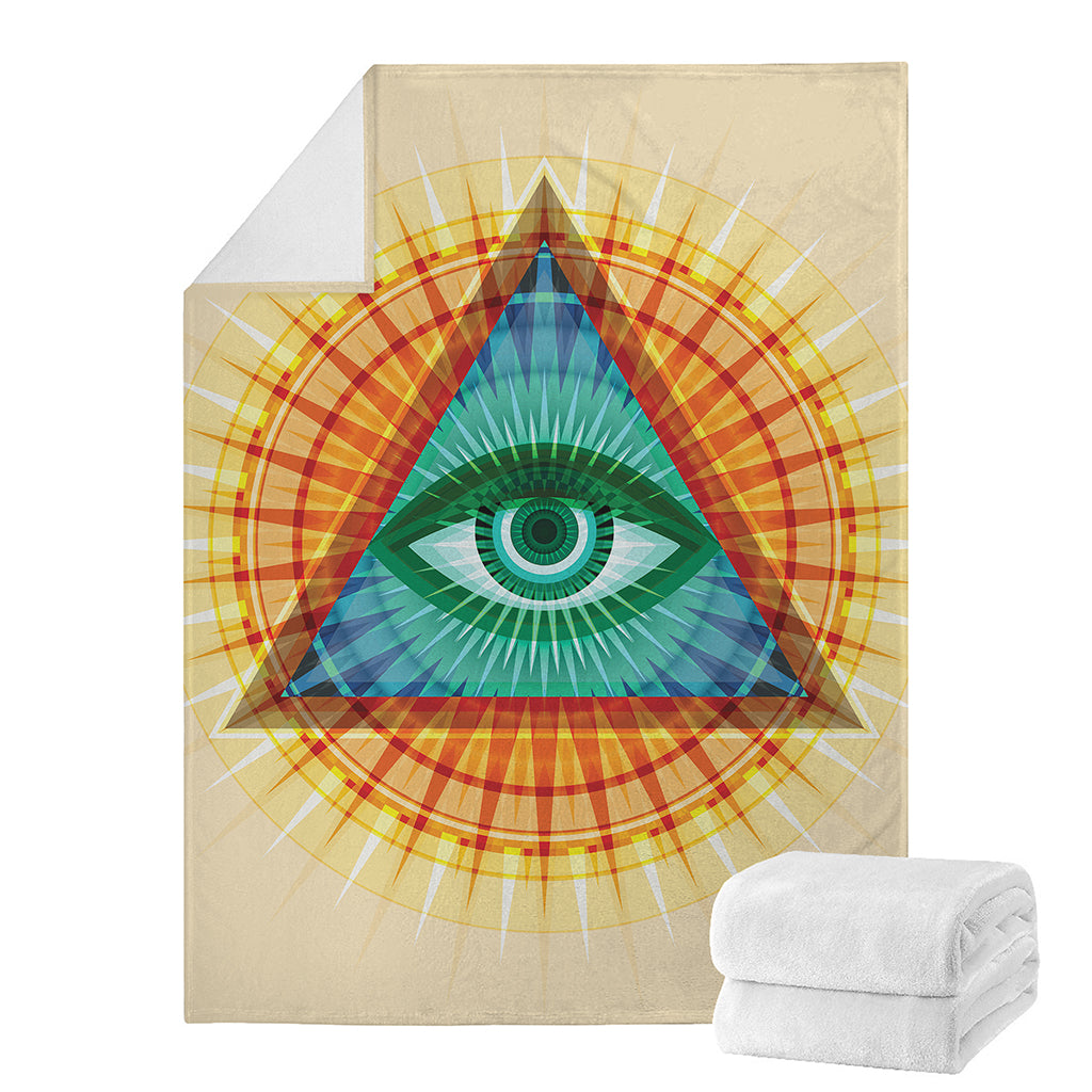 Illuminati Eye of Providence Print Blanket
