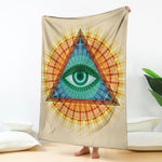 Illuminati Eye of Providence Print Blanket