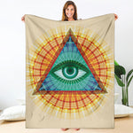 Illuminati Eye of Providence Print Blanket