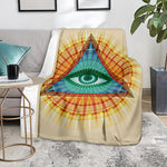 Illuminati Eye of Providence Print Blanket