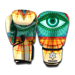 Illuminati Eye of Providence Print Boxing Gloves