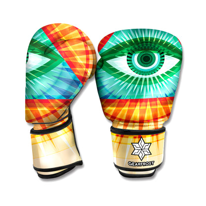 Illuminati Eye of Providence Print Boxing Gloves