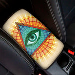 Illuminati Eye of Providence Print Car Center Console Cover