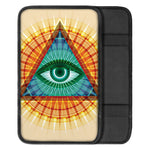 Illuminati Eye of Providence Print Car Center Console Cover