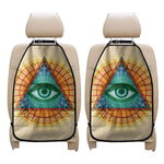 Illuminati Eye of Providence Print Car Seat Organizers