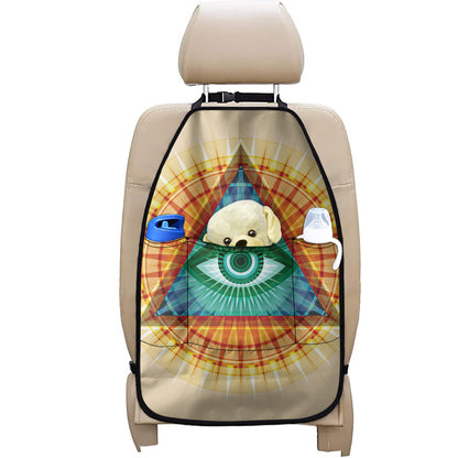 Illuminati Eye of Providence Print Car Seat Organizers