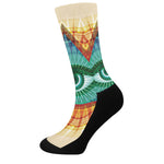 Illuminati Eye of Providence Print Crew Socks