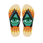Illuminati Eye of Providence Print Flip Flops