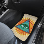 Illuminati Eye of Providence Print Front and Back Car Floor Mats