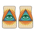 Illuminati Eye of Providence Print Front Car Floor Mats