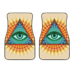 Illuminati Eye of Providence Print Front Car Floor Mats