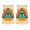 Illuminati Eye of Providence Print Front Car Floor Mats