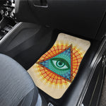 Illuminati Eye of Providence Print Front Car Floor Mats